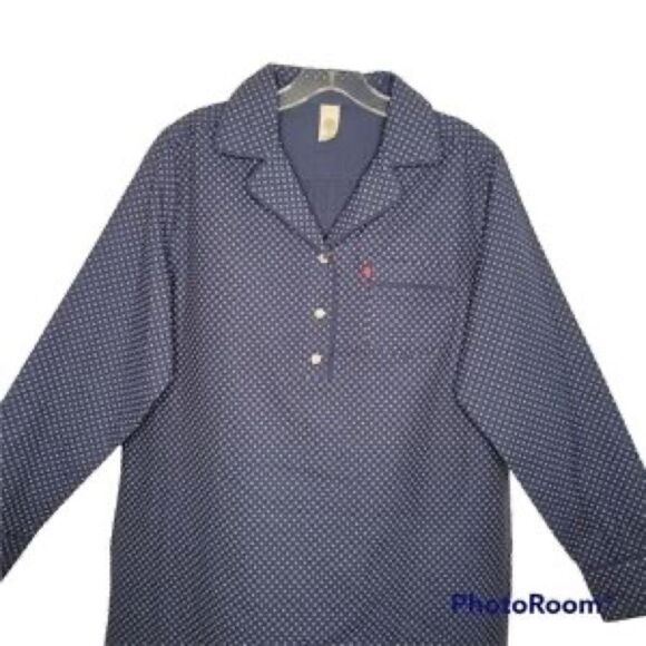 LEVI'S Women's Polk-a-Dot Pajama Shirt C19 - Picture 7 of 8
